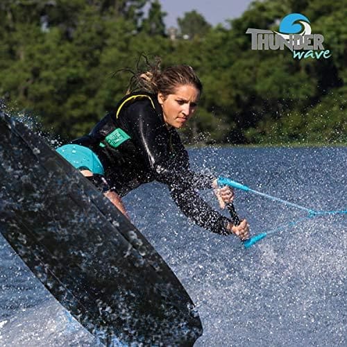 SereneLife Water Sport Kneeboard with Hook for Kids  Adults, Kneeboard with Strap for Boating, Waterboarding, Kneeling Boogie Boarding, Knee Surfing
