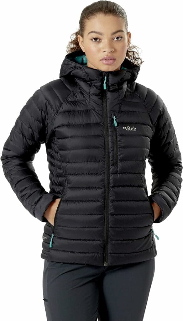 Womens Microlight Alpine Down Jacket for Hiking, Climbing, and Skiing