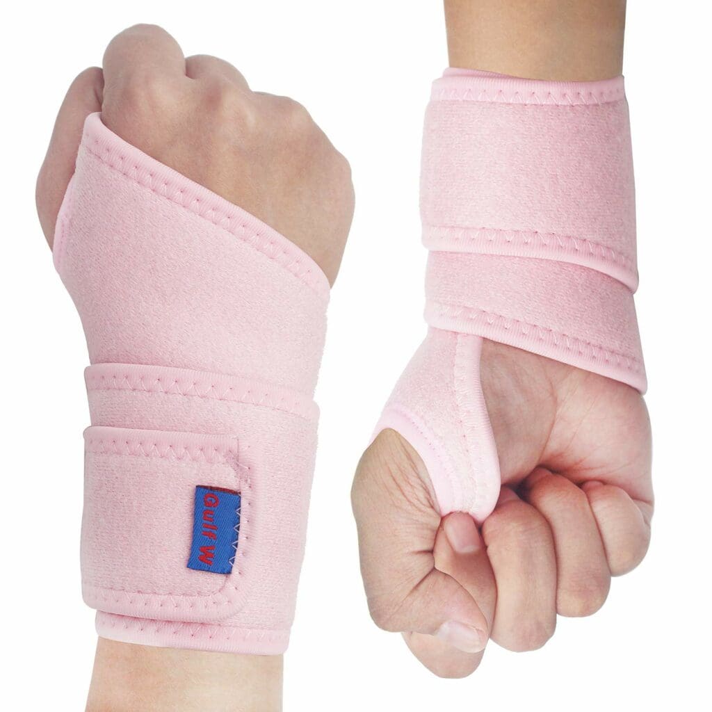 2Pack Version Profession Wrist Support , Adjustable Strap Reversible Wrist Brace for Sports Protecting/Tendonitis Pain Relief/Carpal Tunnel/Arthritis/Injury Recovery, RightLeft