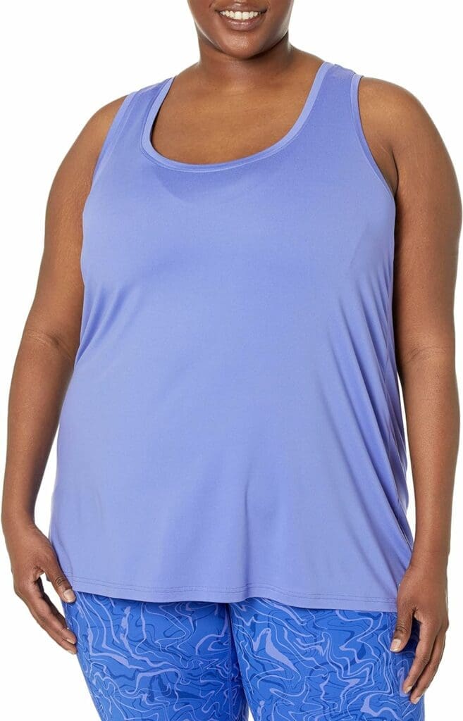 Amazon Essentials Womens Tech Stretch Racerback Tank Top (Available in Plus Size), Multipacks