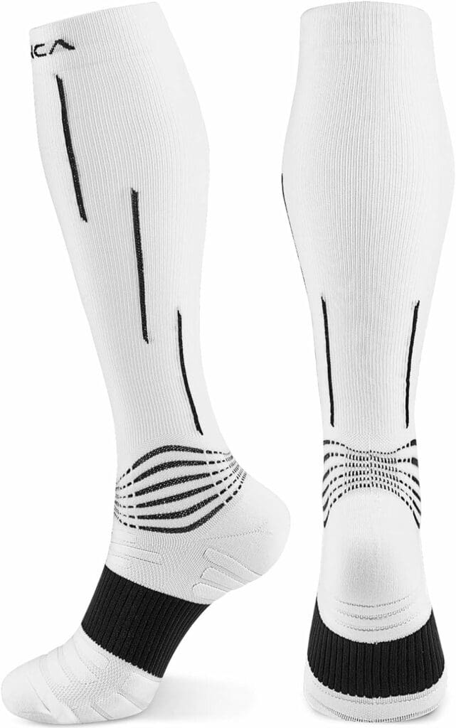 NEENCA Compression Socks, Medical Athletic Calf Socks for Injury Recovery  Pain Relief, Sports Protection—1 Pair, 20-30 mmhg