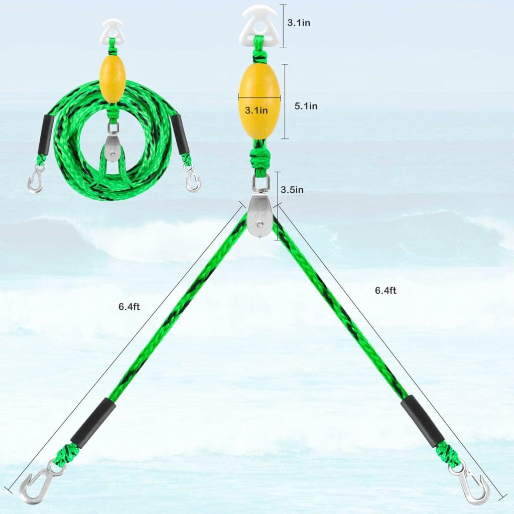 Watersports Heavy Duty Tow Harness with D Rings,Boat Tow Harness for Towing Towable Tube, Water Ski, Wakeboard