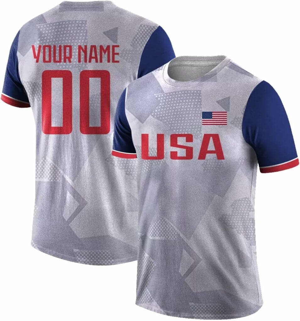 Custom Soccer Shirt Personalized Shirt Apparel Add Name Number Sport Fans Gifts for Men Women Youth