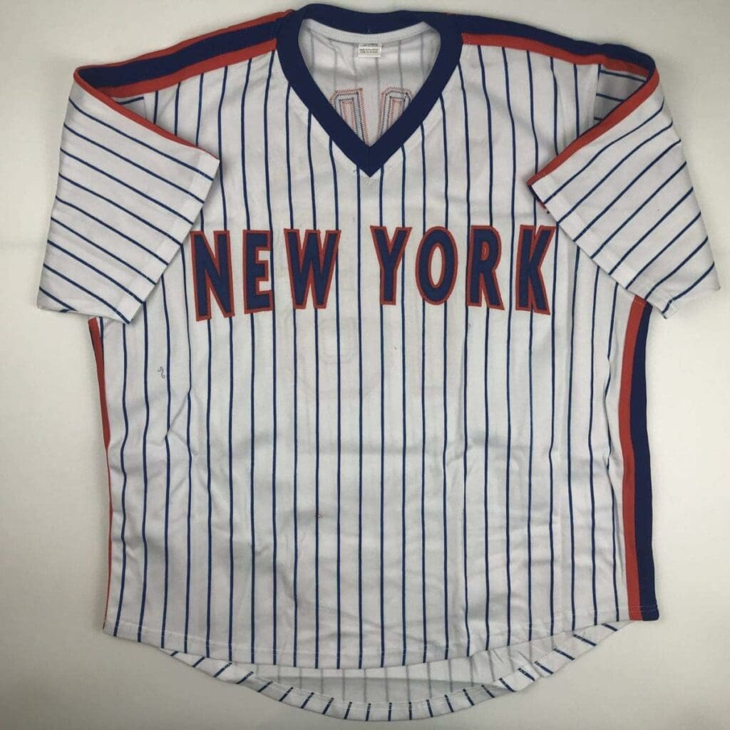 Autographed/Signed Dwight Doc Gooden New York Pinstripe Baseball Jersey PSA/DNA COA