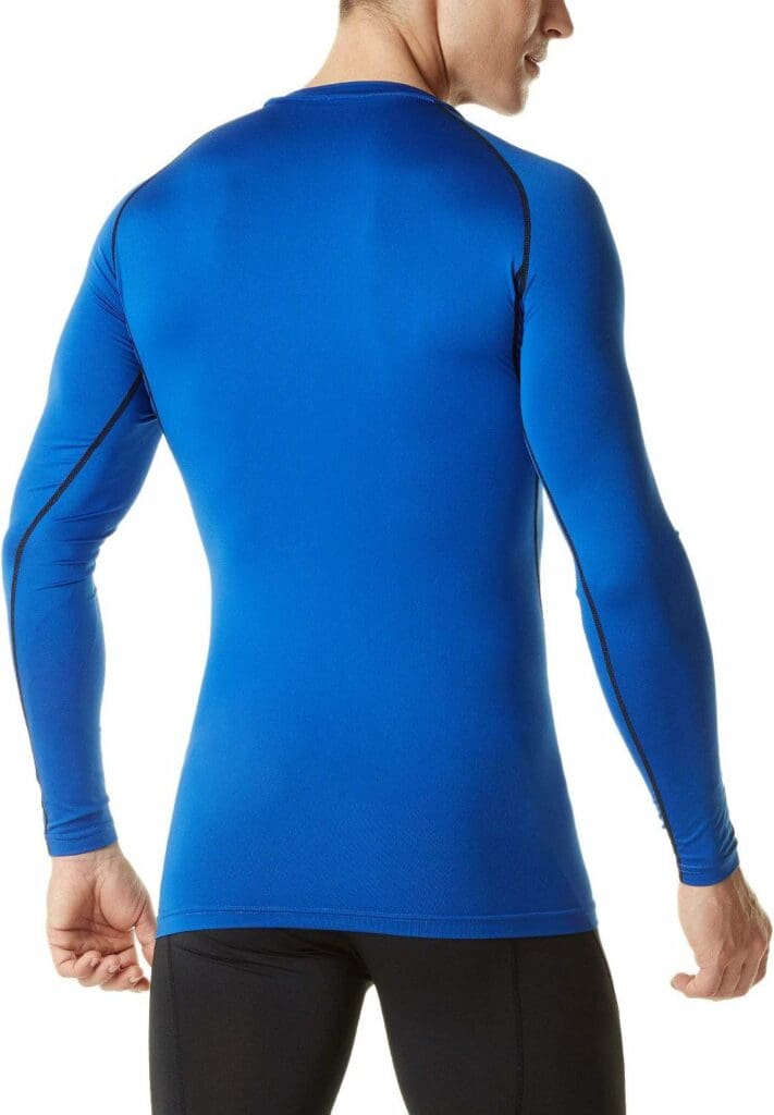 TSLA 1 or 3 Pack Mens UPF 50+ Long Sleeve Compression Shirts, Athletic Workout Shirt, Water Sports Rash Guard