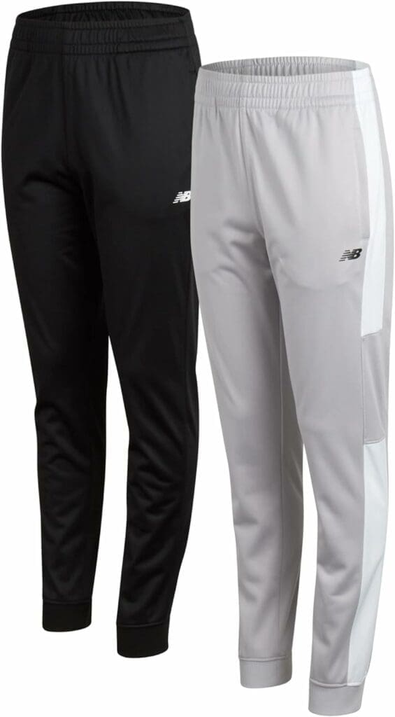 New Balance Boys Athletic Sweatpants - 2 Pack Performance Tricot Jogger Pants (4-20)