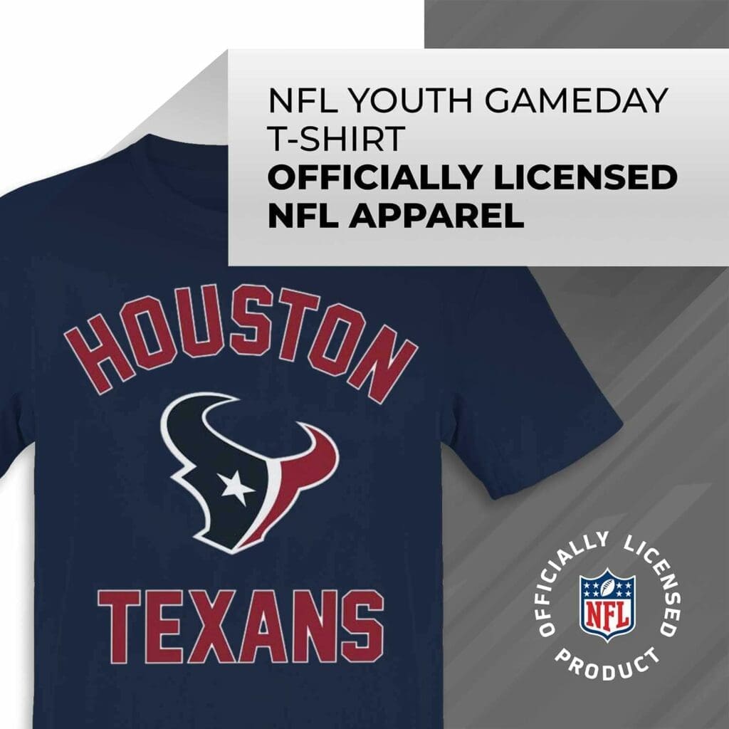 Team Fan Apparel NFL Youth Gameday Football T-Shirt, Lightweight Tee, Tagless Sports Gear, Boys and Girls Apparel