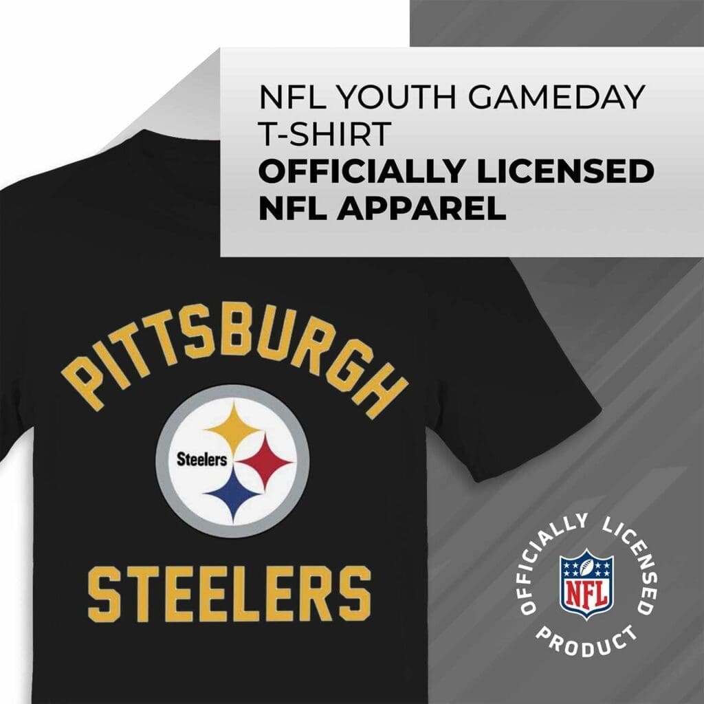 Team Fan Apparel NFL Youth Gameday Football T-Shirt, Lightweight Tee, Tagless Sports Gear, Boys and Girls Apparel